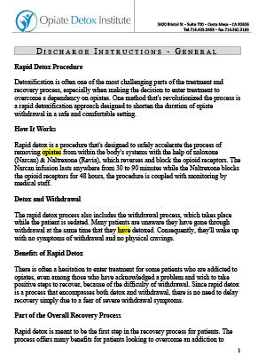 Discharge Instructions
