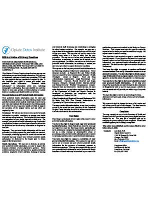 HIPAA Notice of Privacy Practices