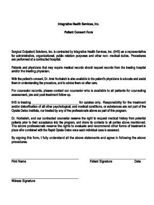 Patient Medical Records Request Consent Form